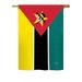 Breeze Decor Mozambique 2-Sided Polyester House/Garden Flag in Black/Red/Yellow | 18.5 H x 13 W in | Wayfair BD-CY-G-108287-IP-BO-DS02-US