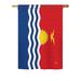 Breeze Decor Kiribati 2-Sided Polyester House/Garden Flag in Blue/Red | 18.5 H x 13 W in | Wayfair BD-CY-G-108355-IP-BO-DS02-US