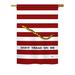 Breeze Decor US Armed Forces 2-Sided Polyester House/Garden Flag in Red/Blue | 18.5 H x 13 W in | Wayfair BD-HS-G-108174-IP-BO-DS02-US