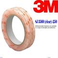 Genuine 3M Dual Lock SJ3560 Type 250 VHB Clear Reclosable Fastener 1 W x 5 Indoor/Outdoor Mobile E-Zpass Mouting Strips