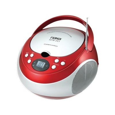 NPB251RD Portable CD Players with AM/FM Radio (Red)