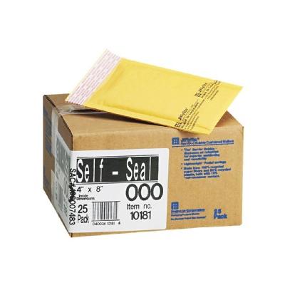 Air Jiffylite 4in x 8in Self-Seal Mailer with Side Seam - Golden Brown (25 Per Carton)