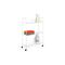 3-Tier Laundry Cart Organizer with Wheels - White