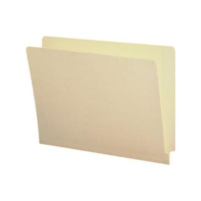 Straight Cut End Tab Folders, 9 1/2 Inch Front, Letter, Manila, 100/Box, Off White