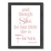 Viv + Rae™ Lanigan She Is Fierce V2 Framed Art Paper in Pink | 16.5 H x 13.5 W in | Wayfair VVRO5596 33048959