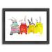 Harper Orchard Bunnies Framed Art Paper in Red/Yellow | 21 H x 27 W in | Wayfair 0AB6D1479D1E40638F834D994C040A19