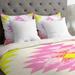 East Urban Home Chelsea & Coral Duvet Cover Microfiber, Polyester in Pink/Yellow | Twin | Wayfair EASU6807 34127896