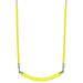 Machrus Swingan kids Belt Swing For All Ages w/ Soft Grip Chain - Fully Assembled Plastic in Yellow | 61 H x 5.5 W x 27 D in | Wayfair SW27CS-YL