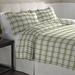 Pointehaven Duvet Cover Set Flannel, Cotton in Green | Twin/Twin XL | Wayfair FPDVT-TT-SagePlaid