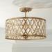 Possini Euro Tanz 16 1/2" Wide Satin Brass Ceiling Light