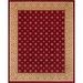 White 47 x 0.4 in Area Rug - Fleur De Lis Living Denzel Geometric Wine/Beige/Brown Border Area Rug Polypropylene | 47 W x 0.4 D in | Wayfair