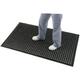 Jantex Rubber Anti Fatigue Standing Mat, Black, Extra Grease Slip Resistant, Joint Relief Ankles Knees Hips and Back, Ergonomic Draining Holes, Washable, Size: 1500 x 900mm / 59 x 35 inch | DP206