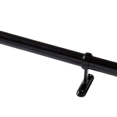 Single Rod Drapery Hardware Kit - Black, 28
