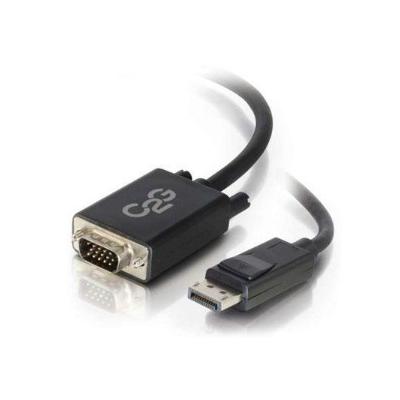 C2G 6ft DisplayPort Male to VGA Male Active Adapter Cable - Black - DisplayPort cable - 6 ft - 54332