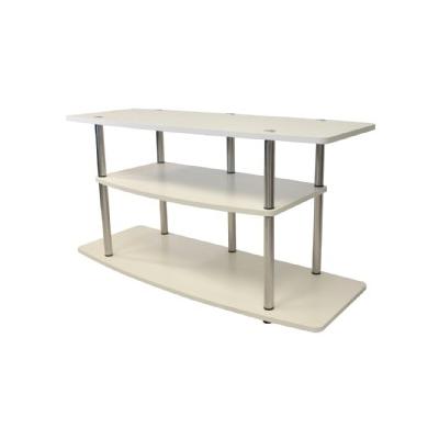 3-Shelf TV Stand: Tv Stand: Convenience Concepts 3-Tier TV Stand - White