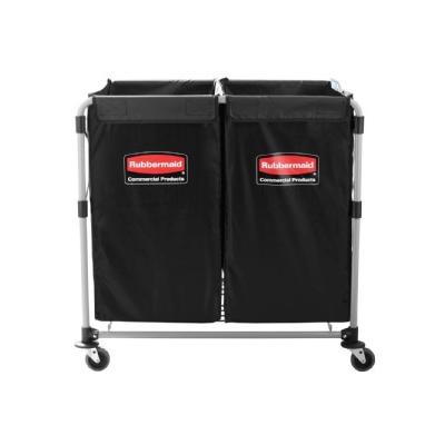 Janitorial Carts Executive 8-Bushel Collapsible Multi-Stream X-Cart Black 1881781