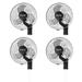 Active Air ACFW16HDB 16 3-Speed Metal Mountable Oscillating Tilt Fan (4 Pack)