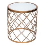 Wildon Home® Halifax Rope Wrapped Mirrored End Table Mirrored in Brown | 22 H x 20 W x 20 D in | Wayfair CST50946 34459002