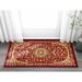 White 27 x 0.5 in Area Rug - Astoria Grand Colindale Oriental Machine Made Power Loom Area Rug in Red | 27 W x 0.5 D in | Wayfair ASTG5537 34451147