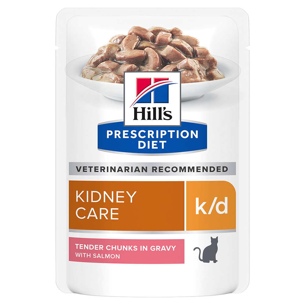 Hill's Prescription Diet k/d Kidney Care umido per gatti - buste - Set %: 24 x 85 g (Salmone)