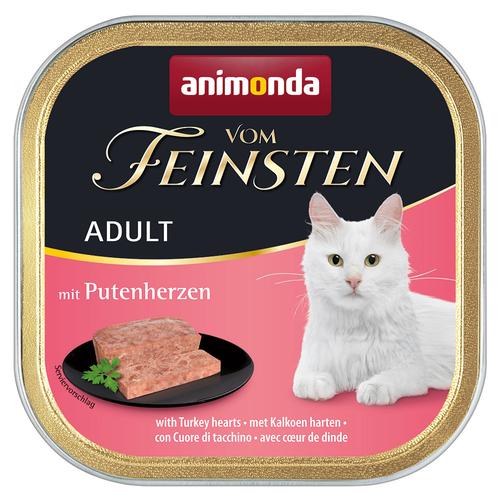 64x100g Putenherzen animonda Vom Feinsten Katzenfutter nass