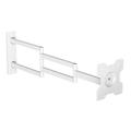 DQ Rotate XL 108.5 cm White TV Wall Mount Long Swivel Arm up to 108.5 cm - TV Approx. 13-43 Inch - 25 kg - VESA 200 x 200 mm - Fully Movable/Rotatable/Swivelling/Tilting/Rotating, TV Mount
