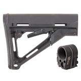 Brownells Ar-15 Ctr Stock Collapsible Mil-Spec W/ Folding Stock Adapter - Ar-15 Ctr Stock Assy Black