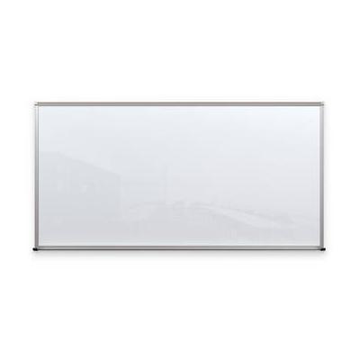 Balt Framed Magnetic Glass Dry Erase Whiteboard (Gloss White, 4 x 8') 14802