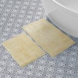 Laura Ashley Butter Chenille 2 Pieces Bath Rugs Polyester | 1.25 H x 34 W in | Wayfair LAYMB006130