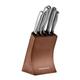 Morphy Richards 974819 Accents 5 Piece Knife Block with High Grade Polished Stainless Steel Blades, Copper Knife Block