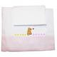 Zigozago - Baby Bedding Set Bed Linen Embroidered Sheets Little Bear; Size: Little Bed 110 x 140 cm; Color: Pink