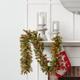 The Holiday Aisle® 9' Wintry Pine Pre-Lit Garland w/ 100 Lights in Brown/Green/Red | 3.5 H x 108 W x 12 D in | Wayfair THPS2014 34627784