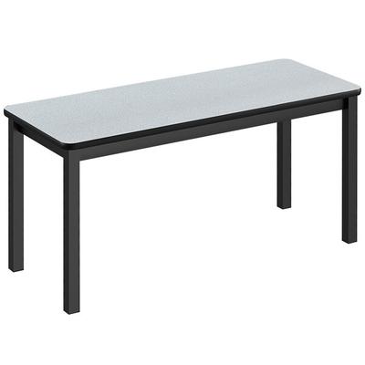 Correll 24" x 60" Gray Granite Library Table - 29" Height