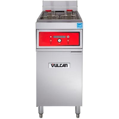 Vulcan 1ER50D-1 50 lb. Electric Floor Fryer with Digital Controls - 208V, 3 Phase, 17 kW