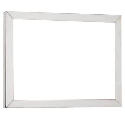 Aarco LCSF1 8 1/2" x 11" Horizontal Chrome Sign Frame for Rope Style Crowd Control Stanchions