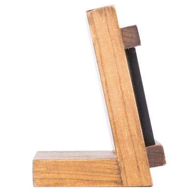 Cal-Mil 3489-23-99 Madera 3 1/2" x 2" Chalkboard Stand with Black Chalkboard