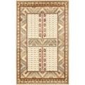 White 31 x 0.25 in Area Rug - Dakota Fields Braswell Southwestern Ivory Area Rug Viscose | 31 W x 0.25 D in | Wayfair WDMG5448 32892214