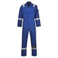 Portwest FR50 Men's Hi Vis FR Coveralls - Reflective Flame Resistant Anti-Static Arc Proof Safety Workwear Overalls Royal Blue, Large