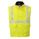 Portwest Bizflame Rain Hi-Vis Antistatic FR Bodywarmer, Size: XL, Colour: Yellow, S776YERXL