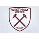 Beautiful Game Official West Ham United Football Club One Colour Crest Wall Sticker - WHU Decal Football Vinyl Poster Print (120cm, Burgundy)