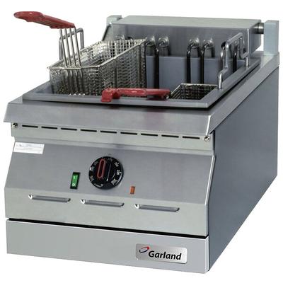 Garland ED-30SFT Designer Series 34 lb. Dual Tank Electric Countertop Super Deep Fryer - 240V, 3 Phase, 16 kW