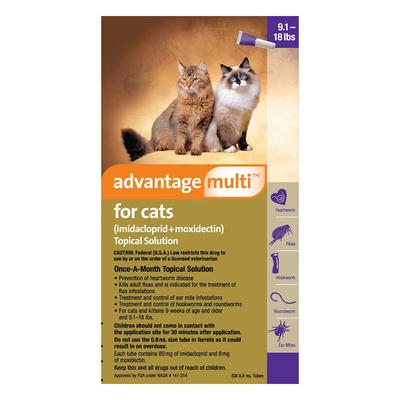 Advantage Multi for Cats Over 10lbs (Purple) 6 Doses