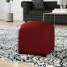 Mercer41 Recker 17" Wide Velvet Square Cube Ottoman Velvet in Black/Brown | 16 H x 17 W x 17 D in | Wayfair MRCR9330 34788150