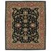 Black 60 x 0.33 in Indoor Area Rug - Astoria Grand Barkell Floral Hand-Tufted Brick/Orange Indoor/Outdoor Area Rug Wool | 60 W x 0.33 D in | Wayfair