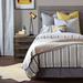 Chatham Slate Striped Linen Comforter Linen in Gray/White Thom Filicia Home Collection by Eastern Accents | King Comforter | Wayfair TF-CFK-20