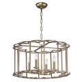 Maxim 24736BZF Helix 4-Light Chandelier Bronze Fusion