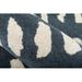 Blue/Navy 27 x 0.37 in Area Rug - AllModern Glory Abstract Handmade Tufted Wool Dark Blue/Ivory Area Rug Wool | 27 W x 0.37 D in | Wayfair
