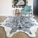 Black/White 42 x 1 in Area Rug - Novogratz Novelty Khalhari Animal Print Handmade Tufted Area Rug Polyester | 42 W x 1 D in | Wayfair