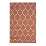 Palmetto Indoor/Outdoor Rug - Terra Cotta/Beige, 5' 3" x 7' 7" - Ballard Designs Terra Cotta/Beige 5' 3" x 7' 7" - Ballard Designs