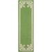 Green/White 30 x 0.16 in Indoor Area Rug - Beth Lacefield for Surya Alameda Geometric Handmade Flatweave Green/Ivory Area Rug | Wayfair AMD1013-268